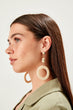 Ring Textured Bijouterie Earrings