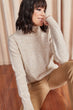 Women Soft Textured Turtleneck Sweater