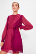 Damson Flywheel Detail Dress