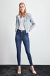 Detail at Waist High Waist Skinny Jeans