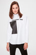 Zip Detail Oversize Knitted Sweatshirt