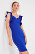 Saks Flywheel Sleeve Detail Dress