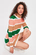 Camel Striped Knitwear Sweater