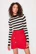 Button Detail Skirt