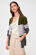 Color Block Sweater Cardigan