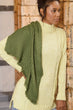 Women Khaki Tassels Shawl