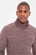 Burgundy Men 'S Turtleneck Sweater