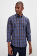 Men 'S Regular Fit Long Sleeve Plaids Shirt New