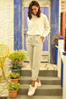 Women Anthracite Pettitoes Wheel Two-Thread Sweatpants