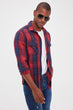 Male Double Pocket Plaid Lumberjack Shirt New