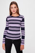 Lilac Striped Knitwear Sweater