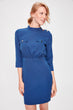 Indigo Button Detail Dress