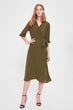 Khaki Belted Dress