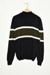 Male Half Turtleneck Panelli Knitwear Sweater