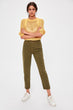 Khaki High Waist Mom Jeans