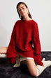 Mesh Detailed Knitwear Sweater