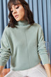 Female Right Collar Thick Sweater