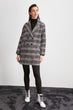 Plaid Front Buttoned Coat