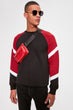 Black Men 'S Cycling Neck Kangaroo Pocket Long-Sleeve Sweatshirt New