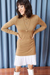 Women Skirt Pleat Sweater Dress