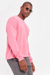 Pink Men 'S Bike Collar Long Sleeve BASIC New Sweatshirt