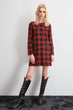 Plaid Knitted Dress