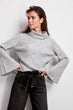 Gray Turtleneck Sweater