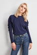 Handles Shirred Knitted Blouse