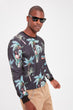Black Men 'S Cycling Collar Long Sleeve Printed New Sweatshirt