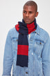 Male Red Striped Scarf