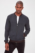 Male Bomber Collar Zipper Pocket Sweatshirt