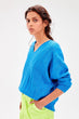 Blue V-Neck Sweater