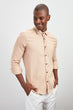 Male Corduroy Slim Fit Shirt New
