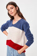 Color Block Sweater Pullover