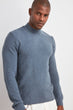 Male Half Turtleneck Textured Sweater