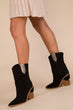 Black Suede Women Boots