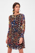 Multicolour Pattern Knitted Dress