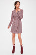 Multicolour Plaid Coat Dress