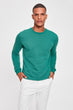 Green Mens Bike Collar Long Sleeve New Sweatshirt