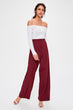 Burgundy Flare Pants