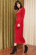 Female V-Neck Sweater Dress