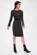 Anthracite Eyelash Knitted Dress