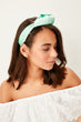 Mint Stone Loop Detailed Hair Accessory Single Size