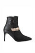 Suede Buckled Women Boots