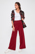 Burgundy Silvery Sweater Pants