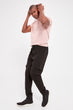 Black Men 'S Waist and  Elasticized Pockets New Sweatpants