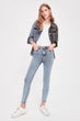 Blue-Flushing High Waist Skinny Jeans