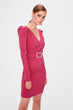 Fuchsia Belt Detail Dress