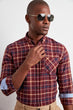 Male Plaid Slim Fit Shirt New