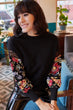 Women Handle Embroidered Sweater